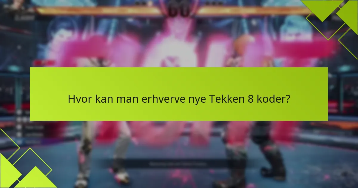 Hvordan påvirker opdateringer Tekken 8 koder?